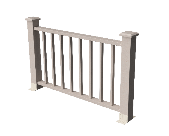 Ограждения декоративное ДПК GRINDERDECO Альма 1500 со скрытым крепежом выбеленый дуб купить в Нарткале