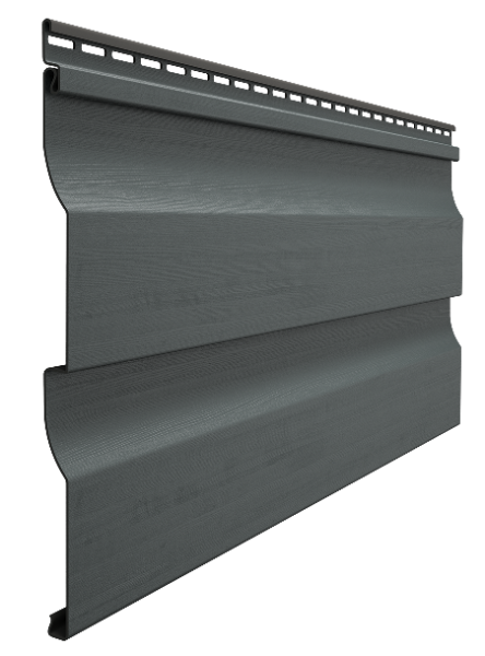 Виниловый сайдинг docke (дёке) - профиль D4,5D, графит купить в Нарткале