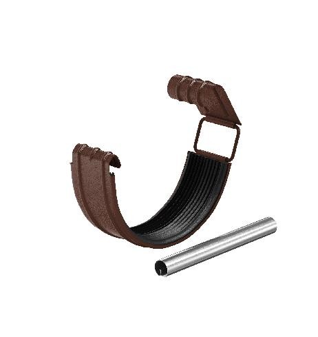 Водосток Aquasistem, Система 125x90 - Соединитель желоба с резиновым уплотнителем RAL 8017 Коричневый matt купить в Нарткале