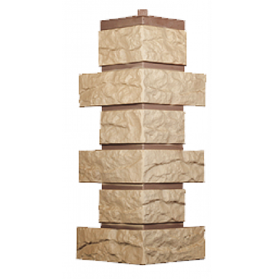 Угол T-Сайдинг-Кирпич Лондон Брик Желтый