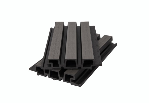 Фасадная панель брусковая двухцветная co-extrusion, grey dark купить в Нарткале