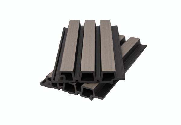 Фасадная панель брусковая двухцветная co-extrusion, snow mix купить в Нарткале