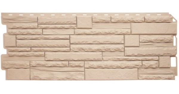 Фасадная панель Альта-Профиль Скалистый камень ЭКО Кремовый купить в Нарткале