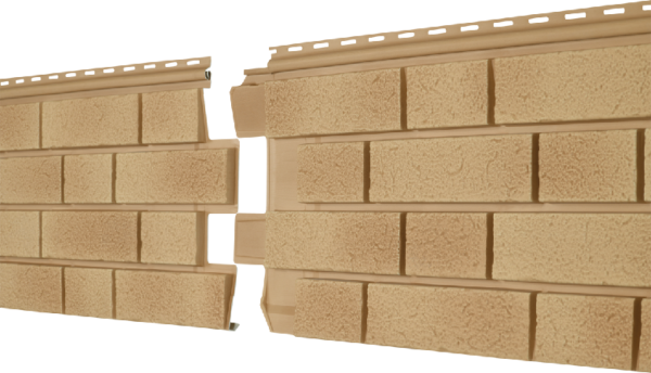 Фасадная панель Ю-пласт Стоун Хаус S-Lock Клинкер Балтик светлая медь купить в Нарткале