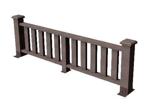 Ограждения декоративное ДПК GRINDERDECO Эрес венге купить в Нарткале