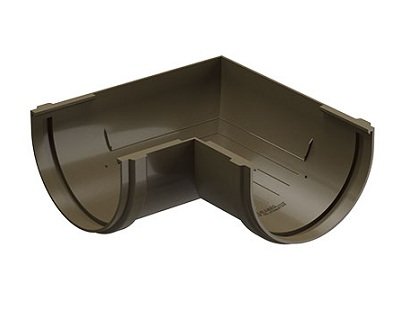 Угол желоба 90˚ Docke Premium ПВХ - Каштан купить в Нарткале