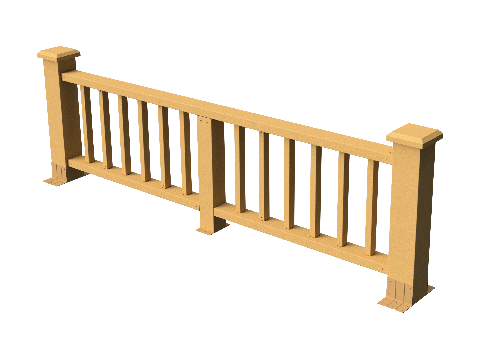 Ограждения декоративное ДПК GRINDERDECO Троя песчаник купить в Нарткале