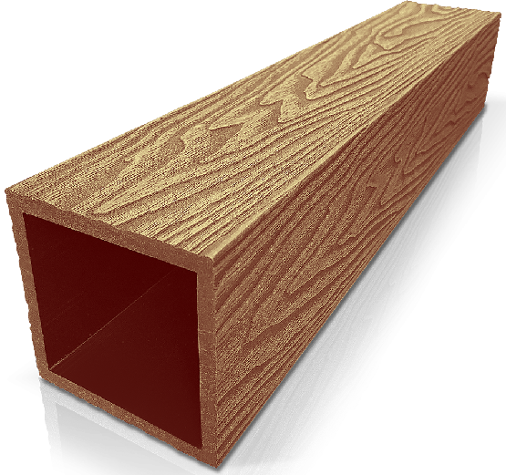 Столб ДПК 3D GardenParkett фактура дерева Бук купить в Нарткале