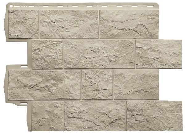 Фасадная панель Альта-Профиль Туф ЭКО Кремовый купить в Нарткале