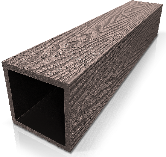 Столб ДПК 3D GardenParkett фактура дерева Венге купить в Нарткале