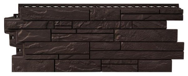 Фасадная панель Grand Line Скала Стандарт Шоколадный (коричневый) купить в Нарткале