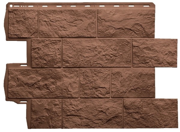 Фасадная панель Альта-Профиль Туф ЭКО Терракотовый купить в Нарткале