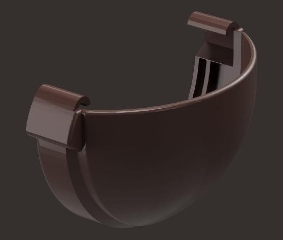 Заглушка желоба Docke Lux ПВХ - Шоколад купить в Нарткале