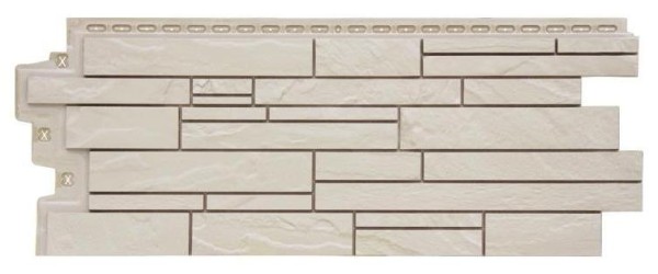 Фасадная панель Grand Line Скала Стандарт молочный купить в Нарткале