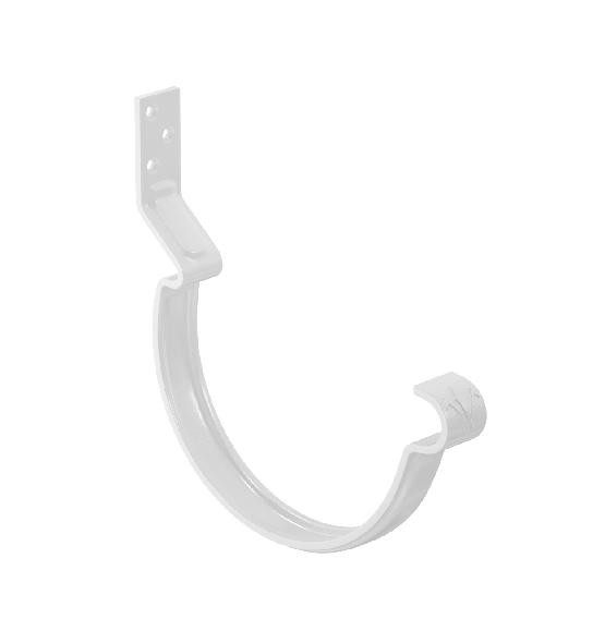 Водосток Aquasistem, система 150/100 - Крюк крепления желоба короткий RAL 9003 Белый купить в Нарткале