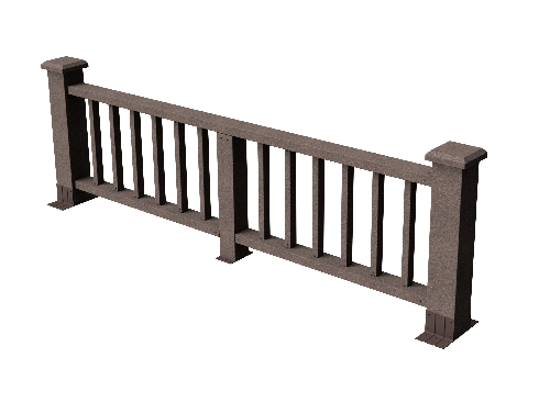 Ограждения декоративное ДПК GRINDERDECO Троя венге купить в Нарткале