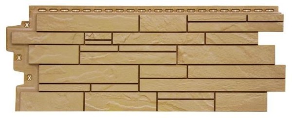 Фасадная панель Grand Line Скала Стандарт песочная купить в Нарткале