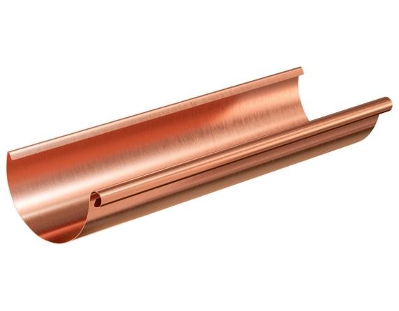 Водосток Aquasistem, система 150/100 - Желоб водосточный медный 3 метра купить в Нарткале