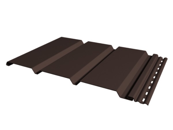 Софит к сайдингу ГЛАДКИЙ TECOS ТЁМНЫЙ-КАШТАН купить в Нарткале