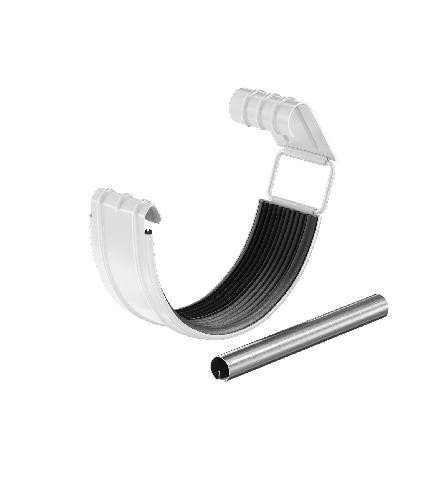 Водосток Aquasistem, система 150/100 - Соединитель желоба с резиновым уплотнителем RAL 9003 Белый купить в Нарткале