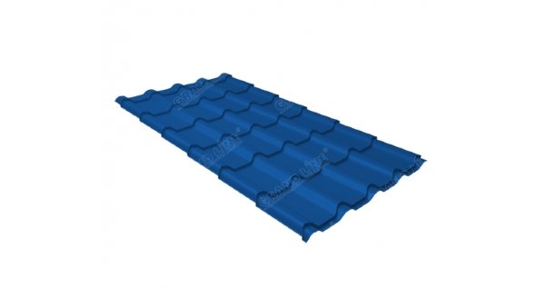 Металлочерепица камея 0,45 PE RAL 5005 сигнальный синий купить в Нарткале