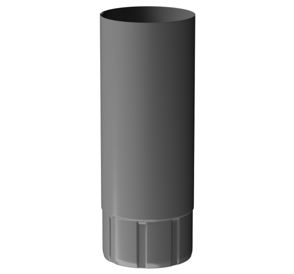 Труба водосточная 1 м D90 Döcke STAL PREMIUM Графит, (RAL 7024) купить в Нарткале