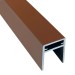 П-профиль Алюминиевый EasyDecking 35x25 Коричневый купить в Нарткале