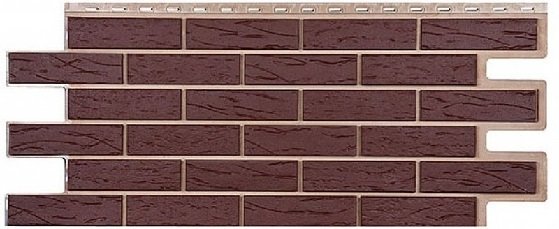 Фасадная панель T-Сайдинг-Кирпич Саман Коричневый купить в Нарткале