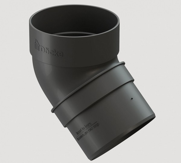 Колено 45˚ПВХ Docke STANDART серый купить в Нарткале