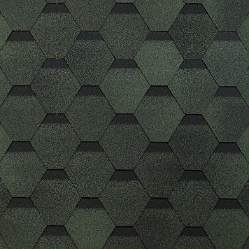 Гибкая черепица Shinglas, коллекция Оптима – Зеленый купить в Нарткале
