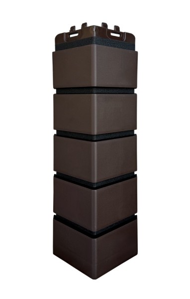 Угол Grand Line клинкерный кирпич ПРЕМИУМ Шоколадный (шов RAL 9005) купить в Нарткале