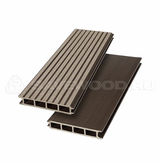 Террасная доска из ДПК SW Ulmus «SaveWood» темно-коричневый купить в Нарткале