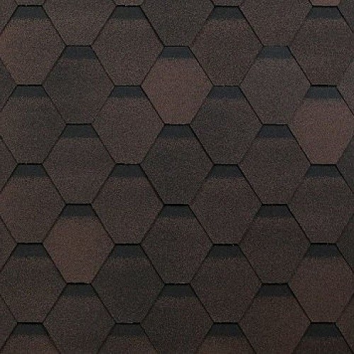 Гибкая черепица Shinglas, коллекция Оптима – Коричневый купить в Нарткале