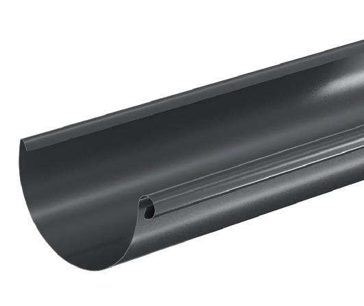 Водосток Aquasistem, система 150/100 - Водосточный желоб 3.00м RAL 7024 Тёмно-серый купить в Нарткале