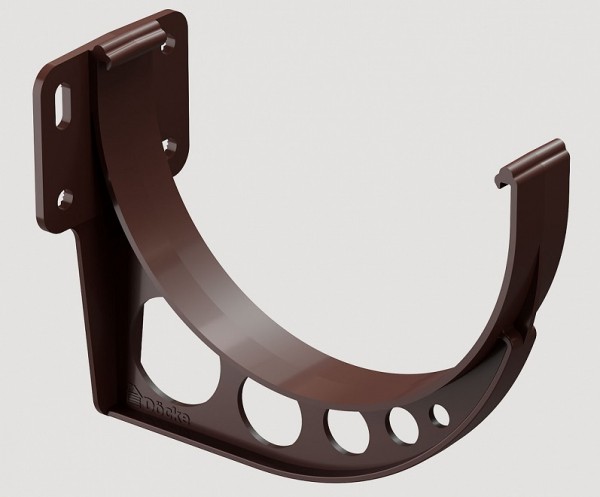 Кронштейн желоба ПВХ Docke STANDART Тёмно-коричневый купить в Нарткале
