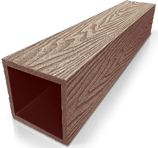 Столб ДПК 3D GardenParkett фактура дерева Светло-коричневый купить в Нарткале