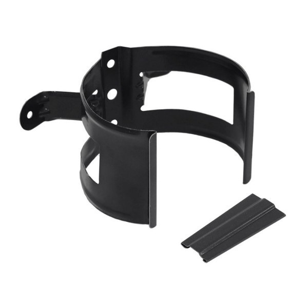 Водосток Grand Line 125x90 – Хомут трубы (на дерево) RAL 9005 купить в Нарткале