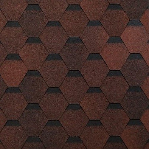 Гибкая черепица Shinglas, коллекция Оптима – Красный купить в Нарткале