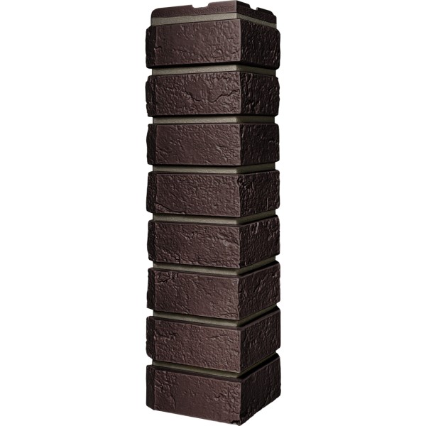 Угол наружный ДАЧНЫЙ Серия Баварский кирпич Темно коричневый купить в Нарткале