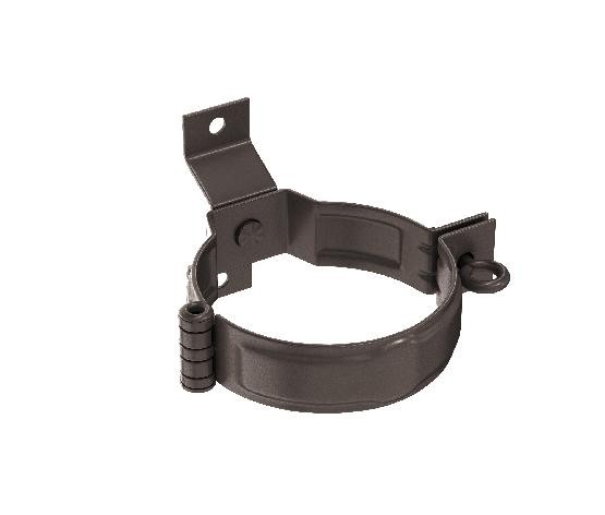 Водосток Aquasistem, система 125x90 - Декоративный хомут трубы под дерево с комплектом крепления RR 32 Тёмно-Коричнневый купить в Нарткале