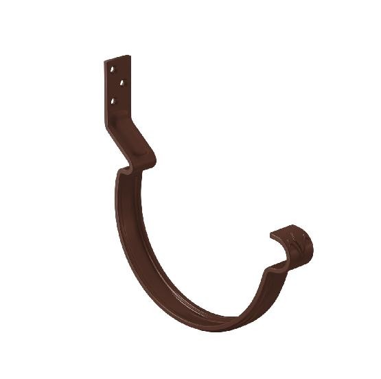 Водосток Aquasistem, система 125x90 - Крюк крепления желоба короткий RAL 8017 Коричневый купить в Нарткале