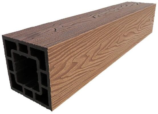 Столб опорный ДПК 3D GardenParkett фактура дерева Светло-коричневый купить в Нарткале