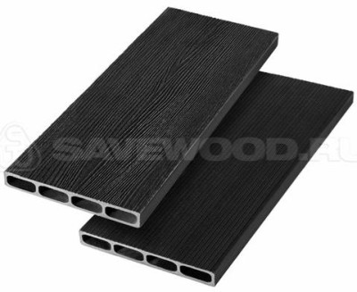 Грядочная доска ДПК 3D Savewood SW Rubus (R) чёрный