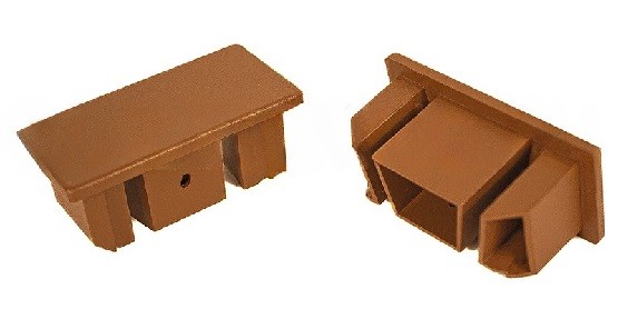 Заглушка для перил торцевая из алюминия GardenParkett Орех купить в Нарткале