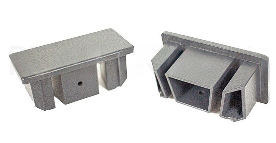 Заглушка для перил торцевая из алюминия GardenParkett Серый купить в Нарткале