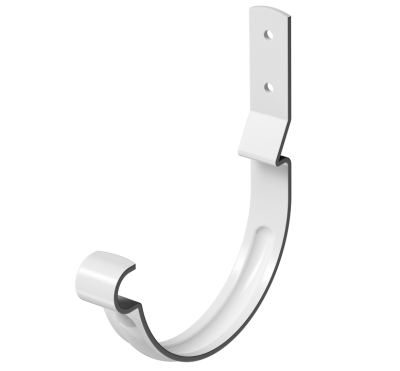 Карнизный крюк короткий D125 (гнутый) Döcke STAL PREMIUM Пломбир, (RAL 9010)