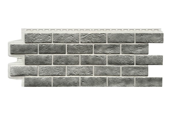 Фасадная панель Grand Line Состаренный кирпич Элит гранит, ШОВ белый купить в Нарткале