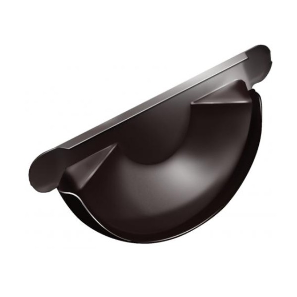 Водосток Grand Line 125x90 – Заглушка желоба RAL 8017 купить в Нарткале