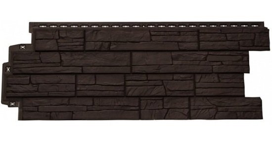 Фасадная панель Grand Line Сланец Шоколадный (коричневый) купить в Нарткале