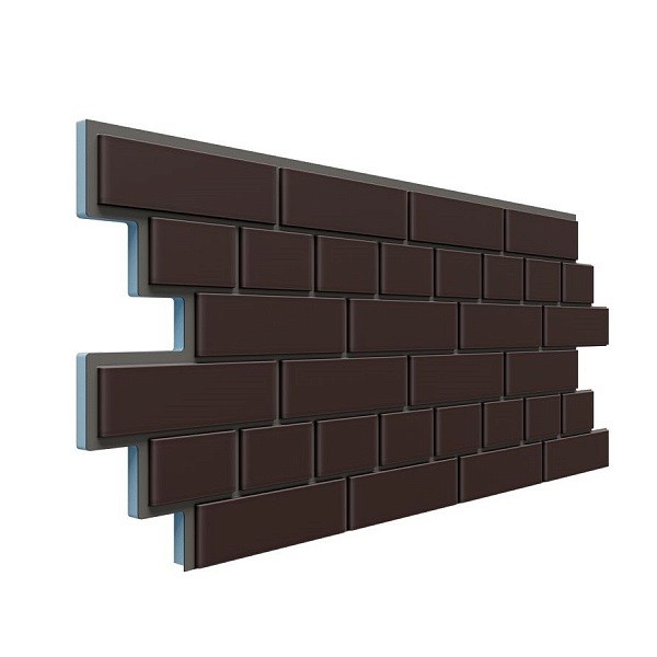 Фасадная термопанель Доломит кирпич 20мм Коричневый купить в Нарткале